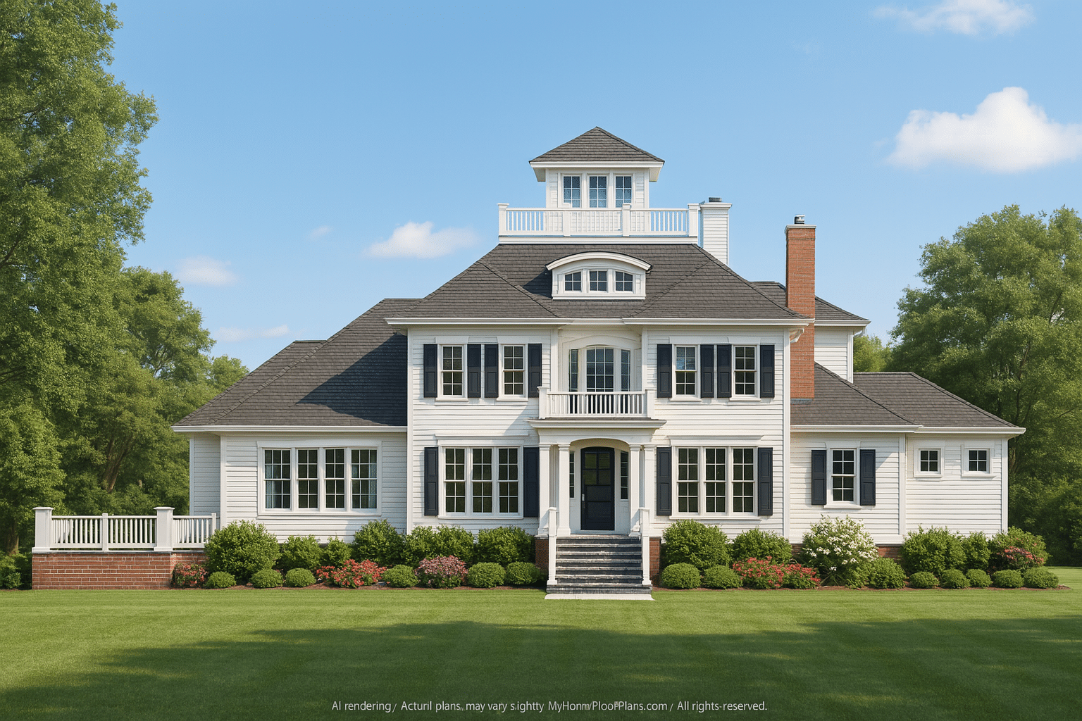 Luxury Home Plan with 3 Floors, 5 Bedrooms & CAD Blueprints