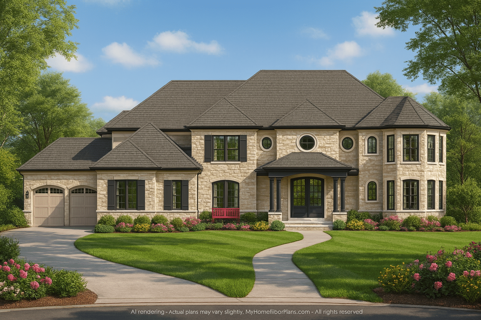 Luxury House Plan with 9,000+ Sq. Ft., CAD Blueprints, and Elegant Features