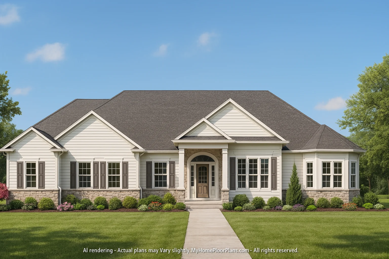 Luxury House Plan with Porte-Cochere, Basement & CAD Blueprint