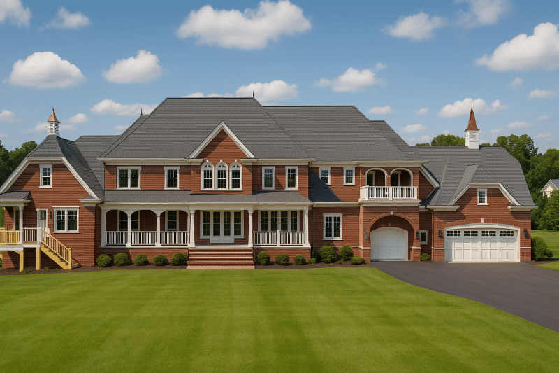 Luxury Victorian Home Floor Plan with Grand Architecture & CAD Blueprints