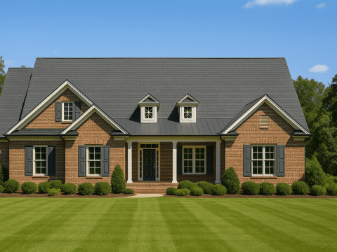 Modern 1.5-Story House Plan with Craftsman Character & CAD Blueprint