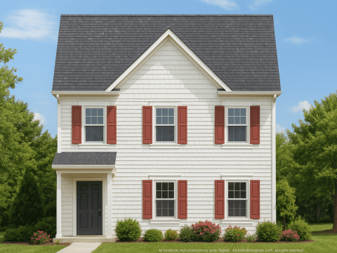 Modern 2-Bedroom Townhome Plan with Open Floor Plan & Fireplace