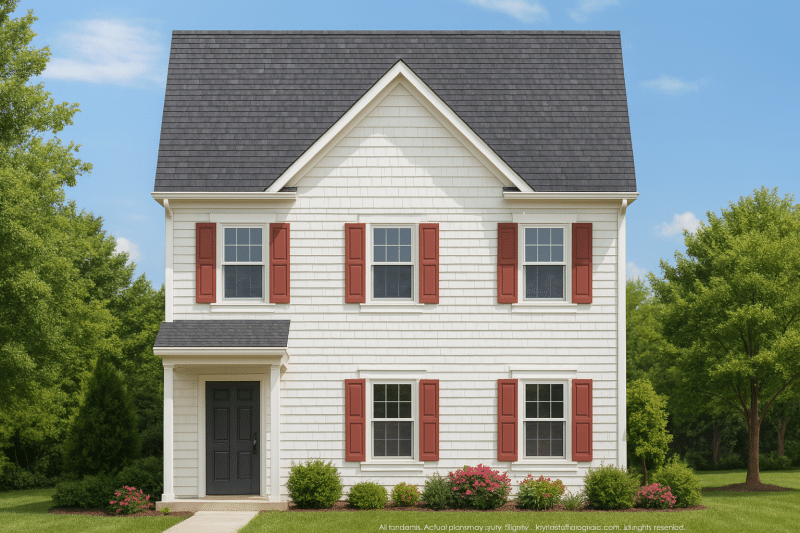 Modern 2-Bedroom Townhome Plan with Open Floor Plan & Fireplace