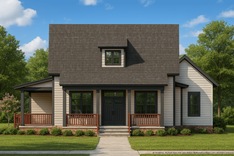 Modern 2-Story Garage Plan with Living Space & CAD Design
