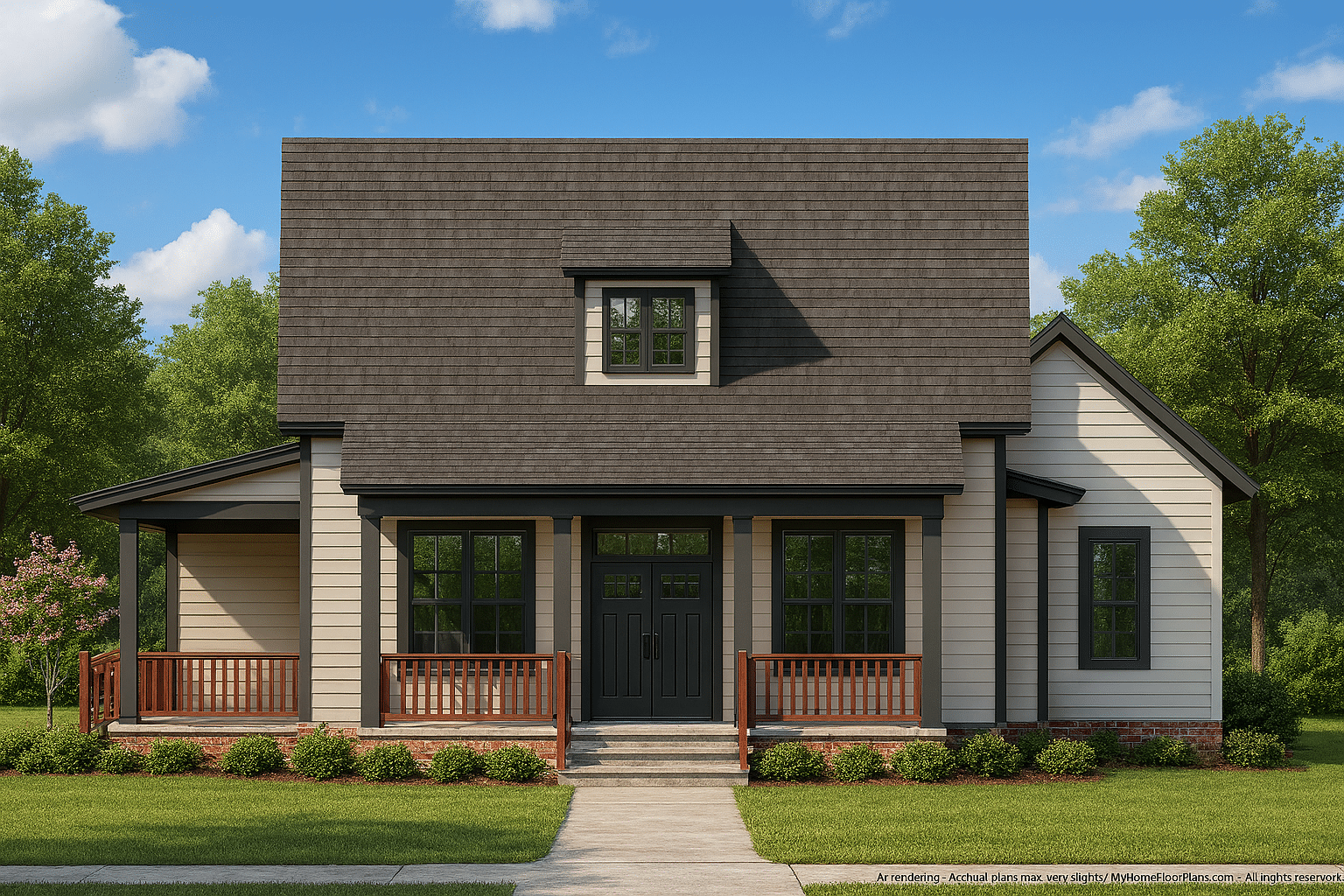 Modern 2-Story Garage Plan with Living Space & CAD Design