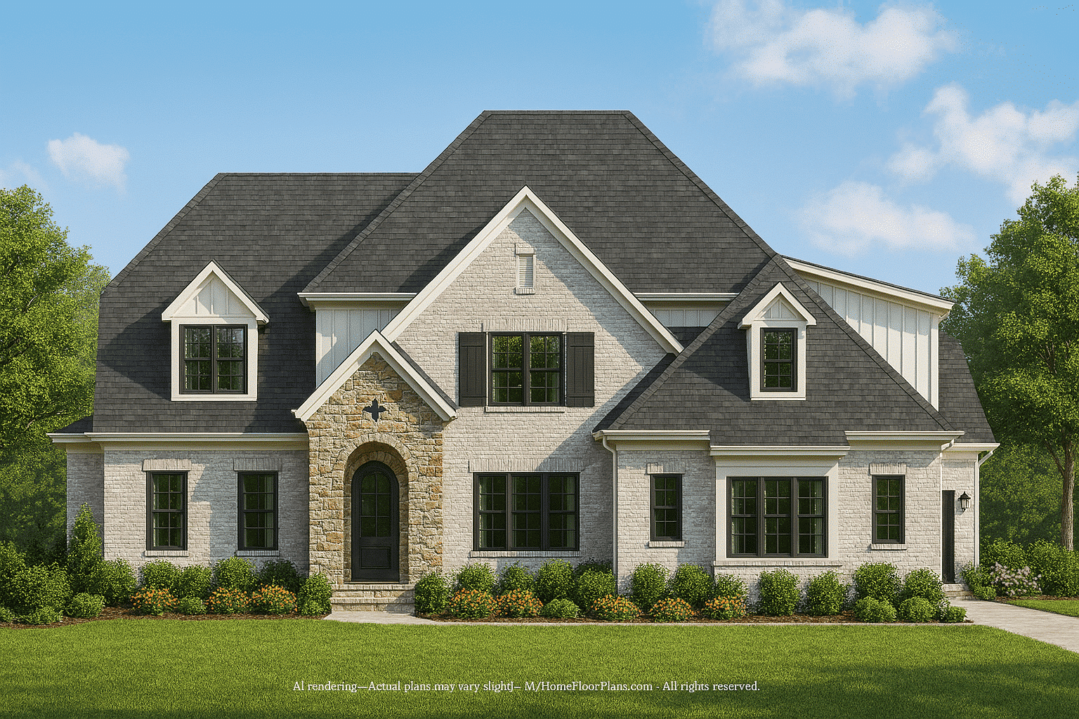 Modern 2-Story Home Plan with CAD Floor Plan Blueprint
