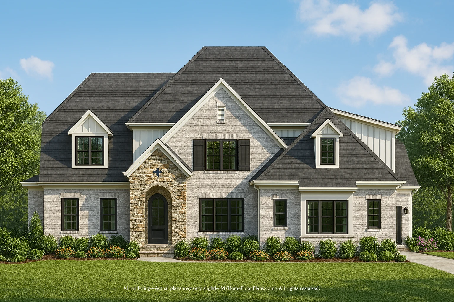 Modern 2-Story Home Plan with CAD Floor Plan Blueprint