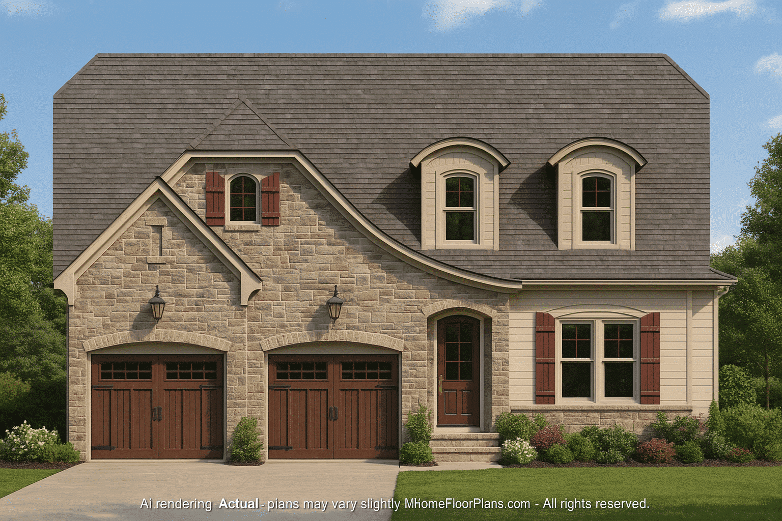 Modern 2-Story House Plan with 4 Bedrooms & Flexible Living Areas