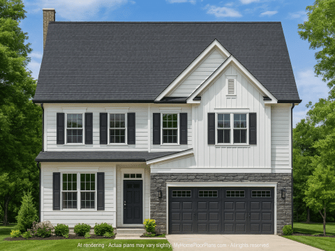 Modern 2-Story House Plan with 5 Bedrooms & Basement Option