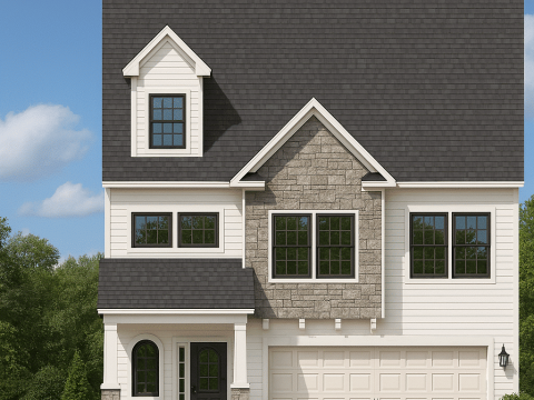 Modern 2-Story House Plan with Bonus Room & CAD Designs
