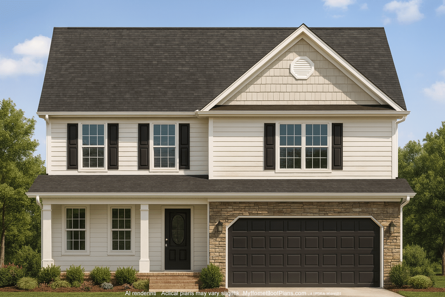 Modern 2-Story House Plan with CAD Blueprints & Architectural Elegance