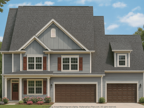 Modern 2-Story House Plan with Craftsman Charm and Open Layout