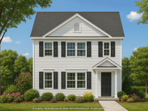 Modern 2-Story House Plan with Sleek CAD Design