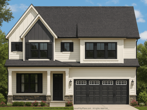 Modern 2-Story House Plan with Smart Floor Layout & CAD Blueprints
