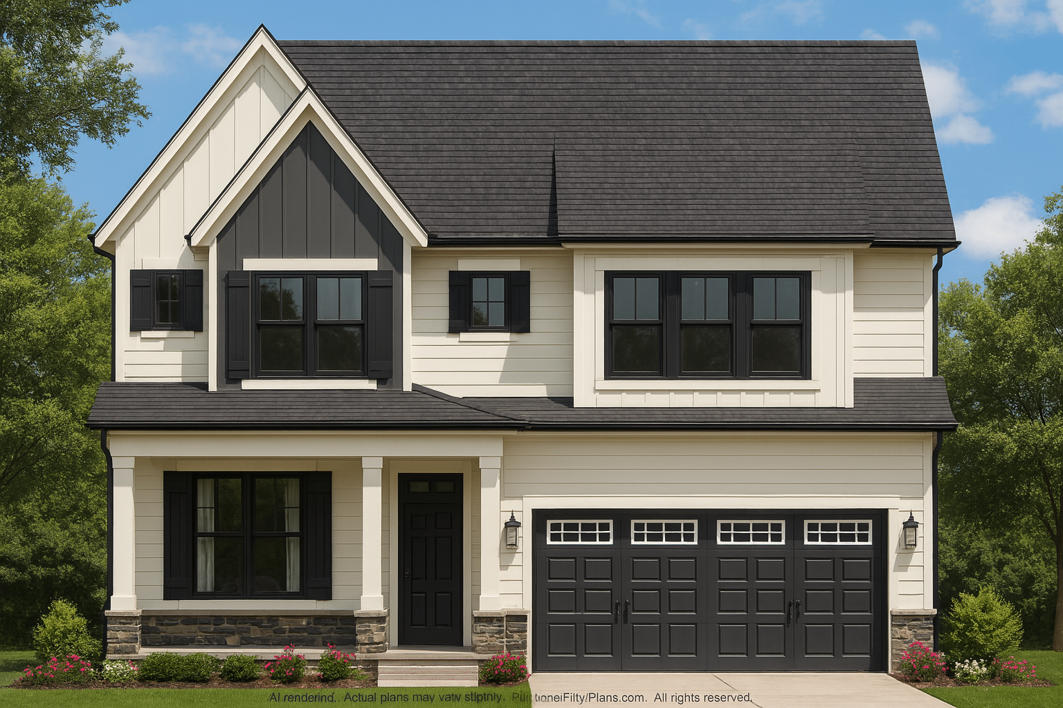 Modern 2-Story House Plan with Smart Floor Layout & CAD Blueprints
