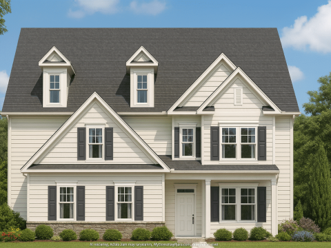 Modern 2-Story House Plan with Upstairs Bedrooms & Open Layout