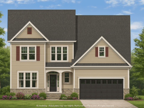 Modern 3-Story House Plan with 4 Bedrooms and Bonus Room