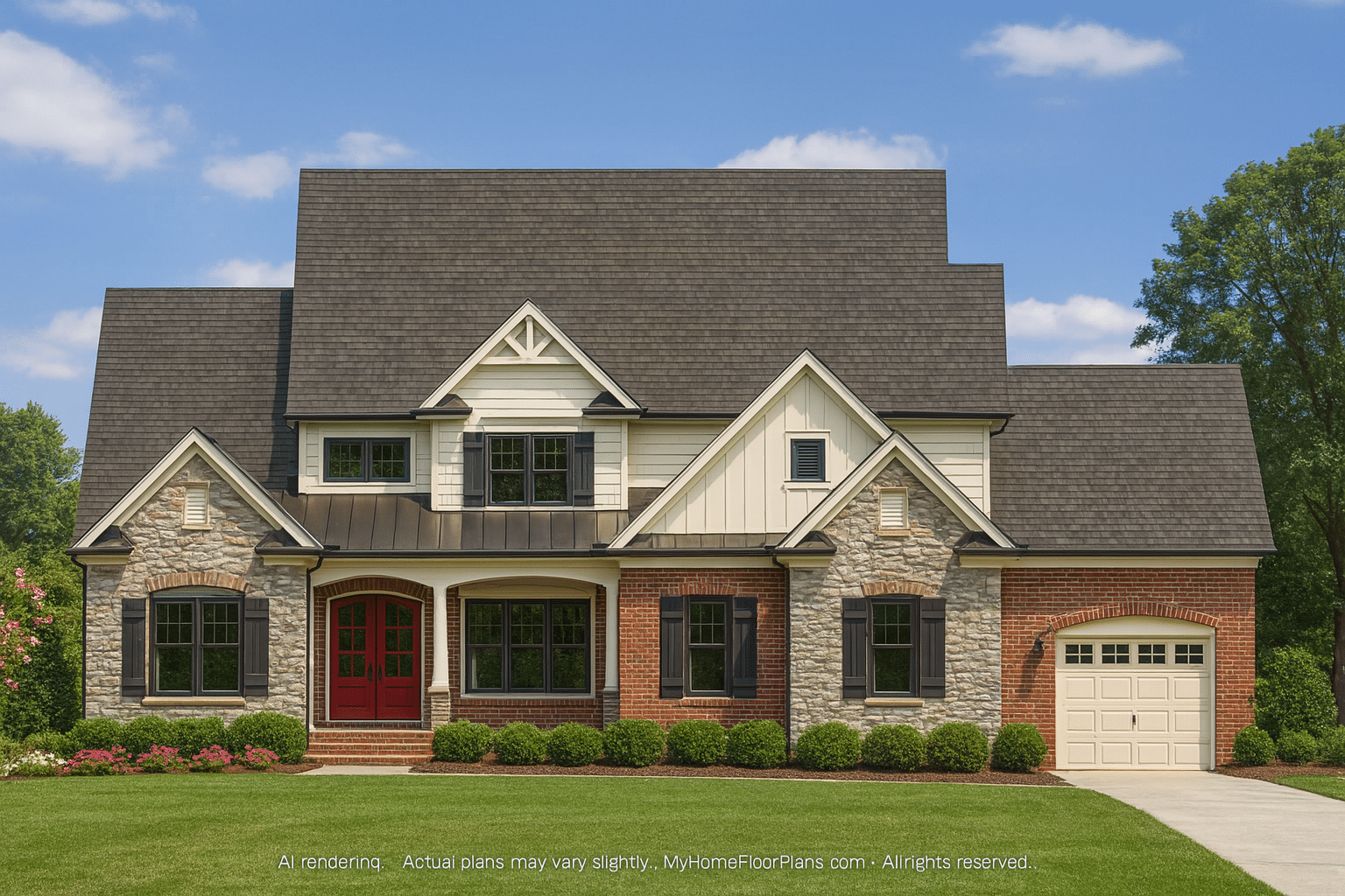 Modern 3-Story House Plan with Basement, Deck, and CAD Designs