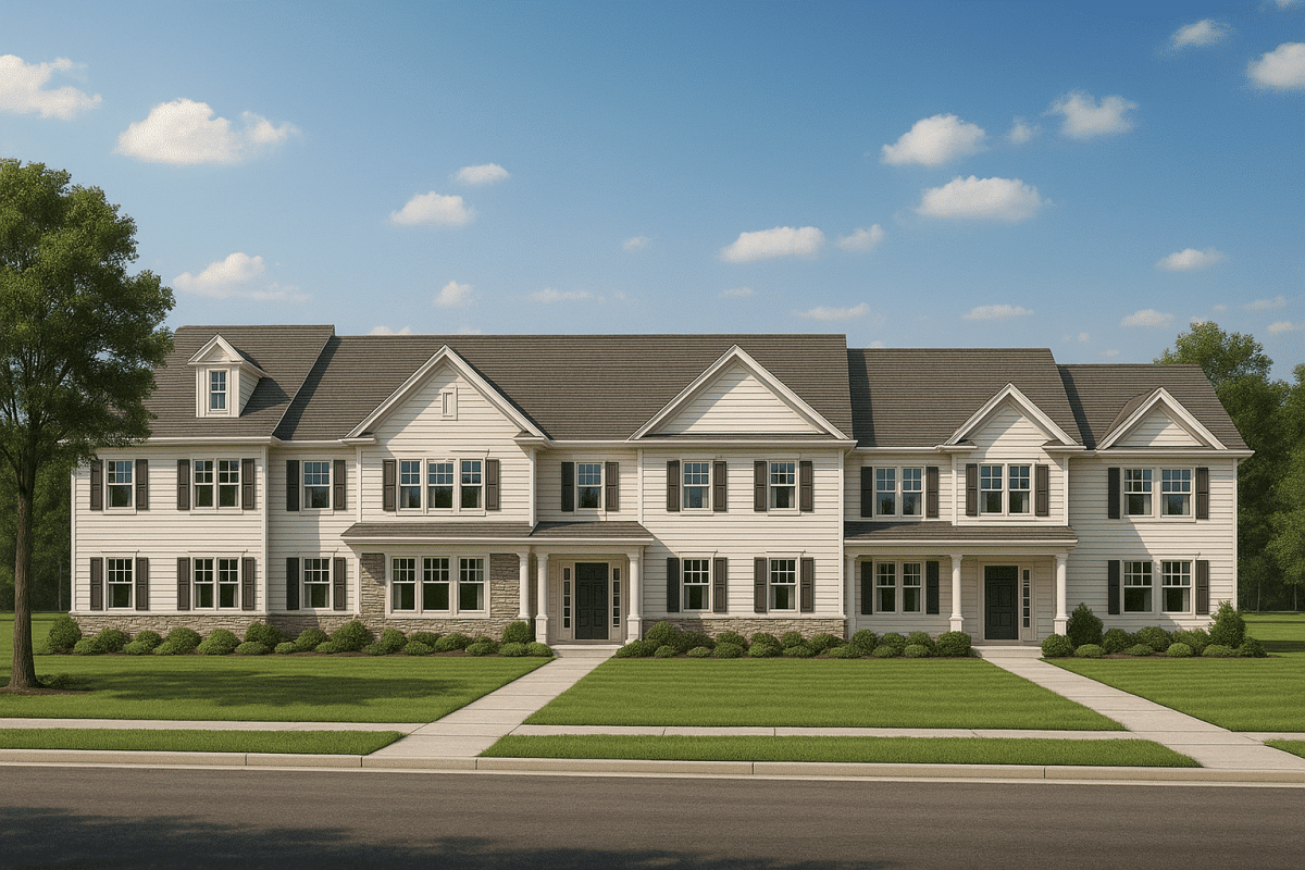 Modern 6-Unit Townhome Floor Plan with CAD Architecture Designs