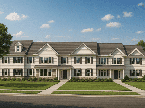 Modern 6-Unit Townhome Floor Plan with CAD Architecture Designs