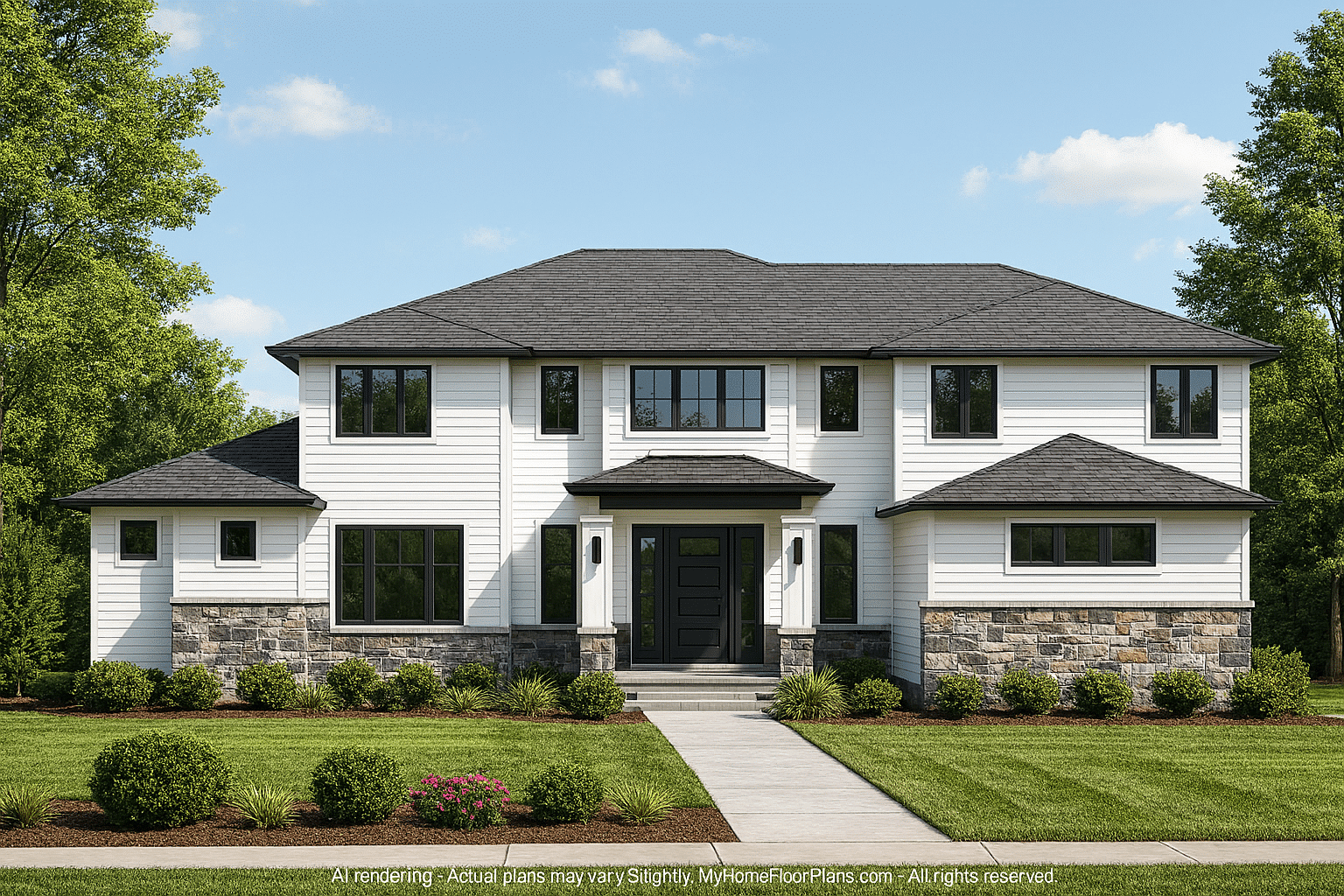 Modern Beach House Plan with 4,338 SF and CAD Designs