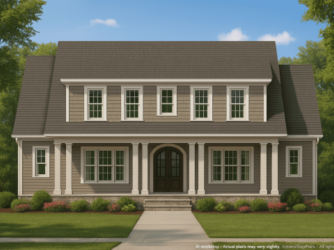 Modern CAD Home Design with 4 Bedrooms & Floor Plan Details