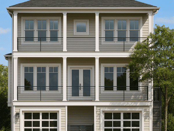 Modern Coastal Home Plan with 3 Floors and Luxurious Layout