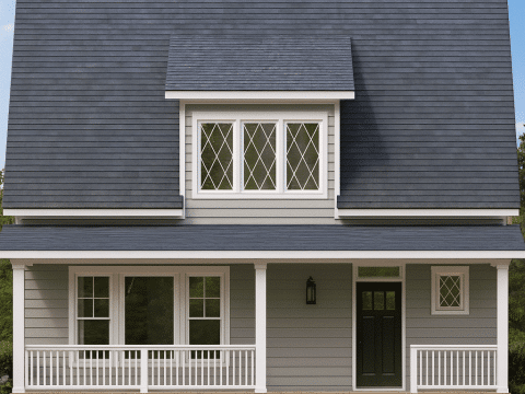 Modern Craftsman Home Floor Plan with 2-Story Architecture Designs