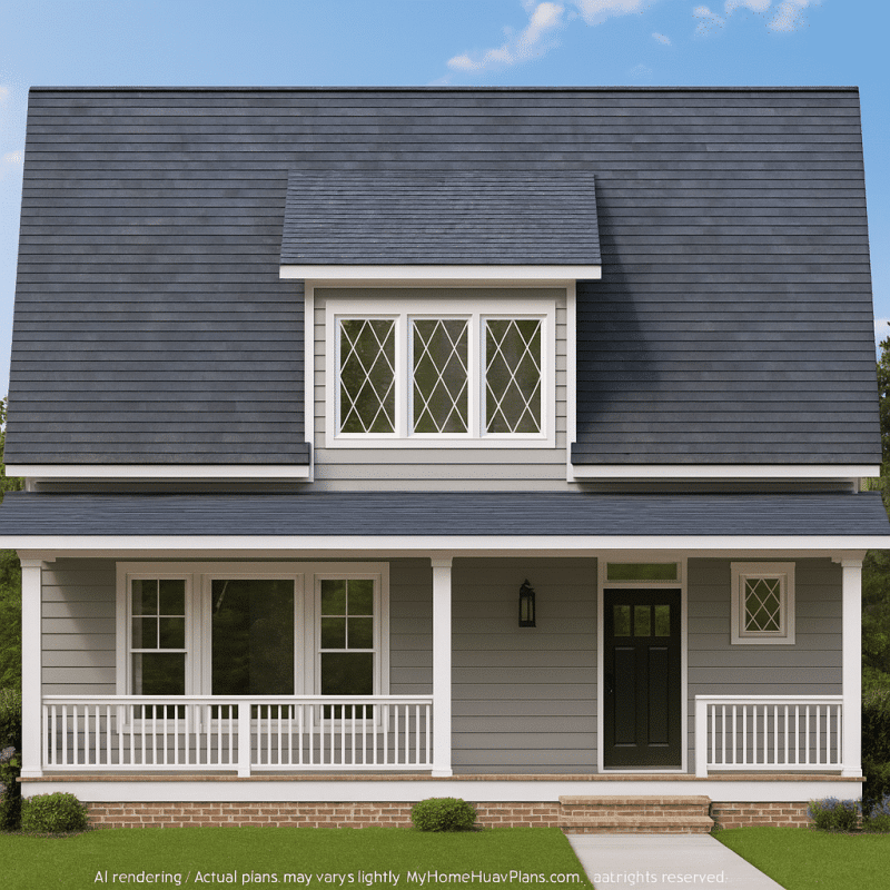 Modern Craftsman Home Floor Plan with 2-Story Architecture Designs
