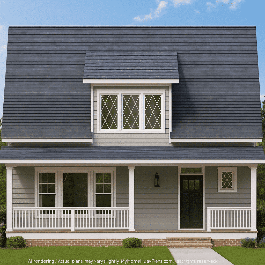 Modern Craftsman Home Floor Plan with 2-Story Architecture Designs