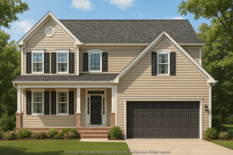 Modern Craftsman Home Plan Spacious Designs with 54'-0 Depth