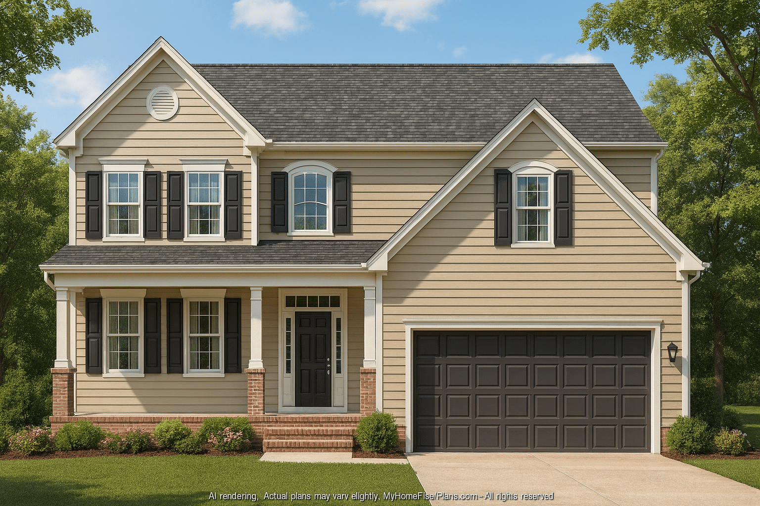 Modern Craftsman Home Plan Spacious Designs with 54'-0 Depth