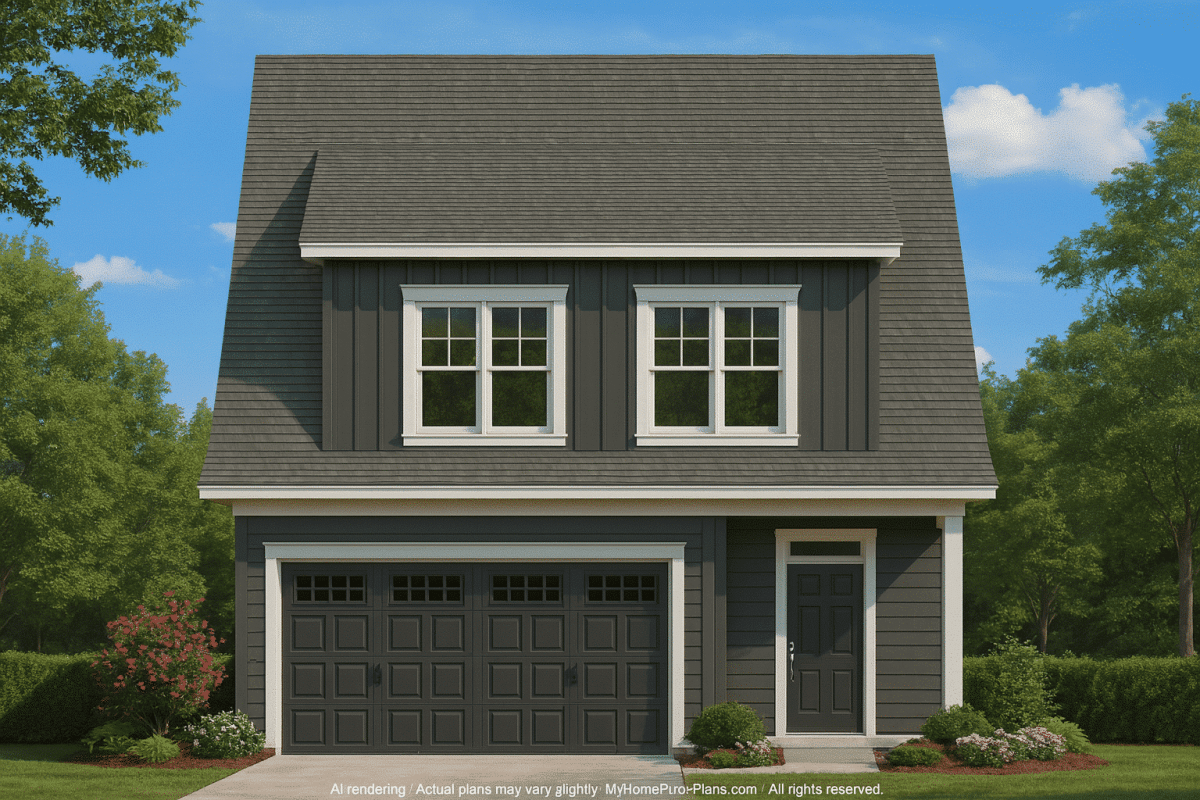 Modern Craftsman Home Plan with 2 Floors & Detailed CAD Designs