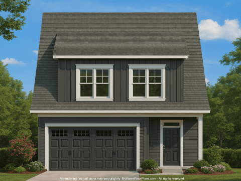 Modern Craftsman Home Plan with 2 Floors & Detailed CAD Designs