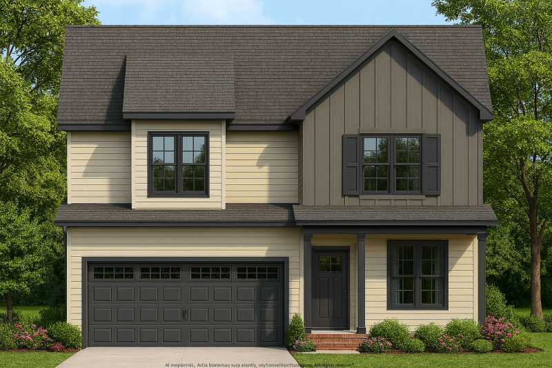 Modern Craftsman Home Plan with 2 Stories & Open Layout