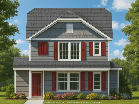 Modern Craftsman Home Plan with 3 Bedrooms & Open Floor Design
