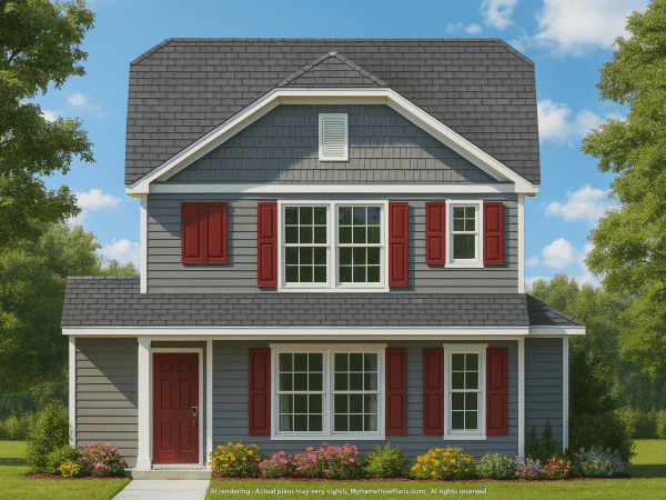 Modern Craftsman Home Plan with 3 Bedrooms & Open Floor Design