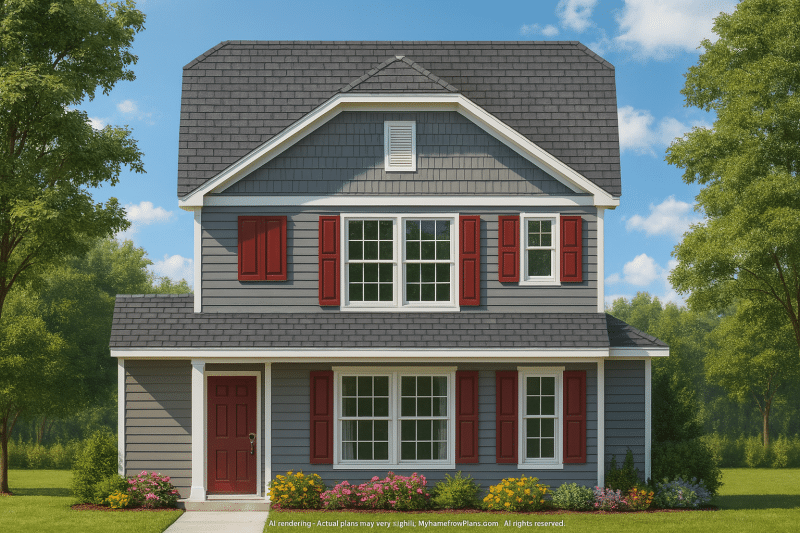 Modern Craftsman Home Plan with 3 Bedrooms & Open Floor Design