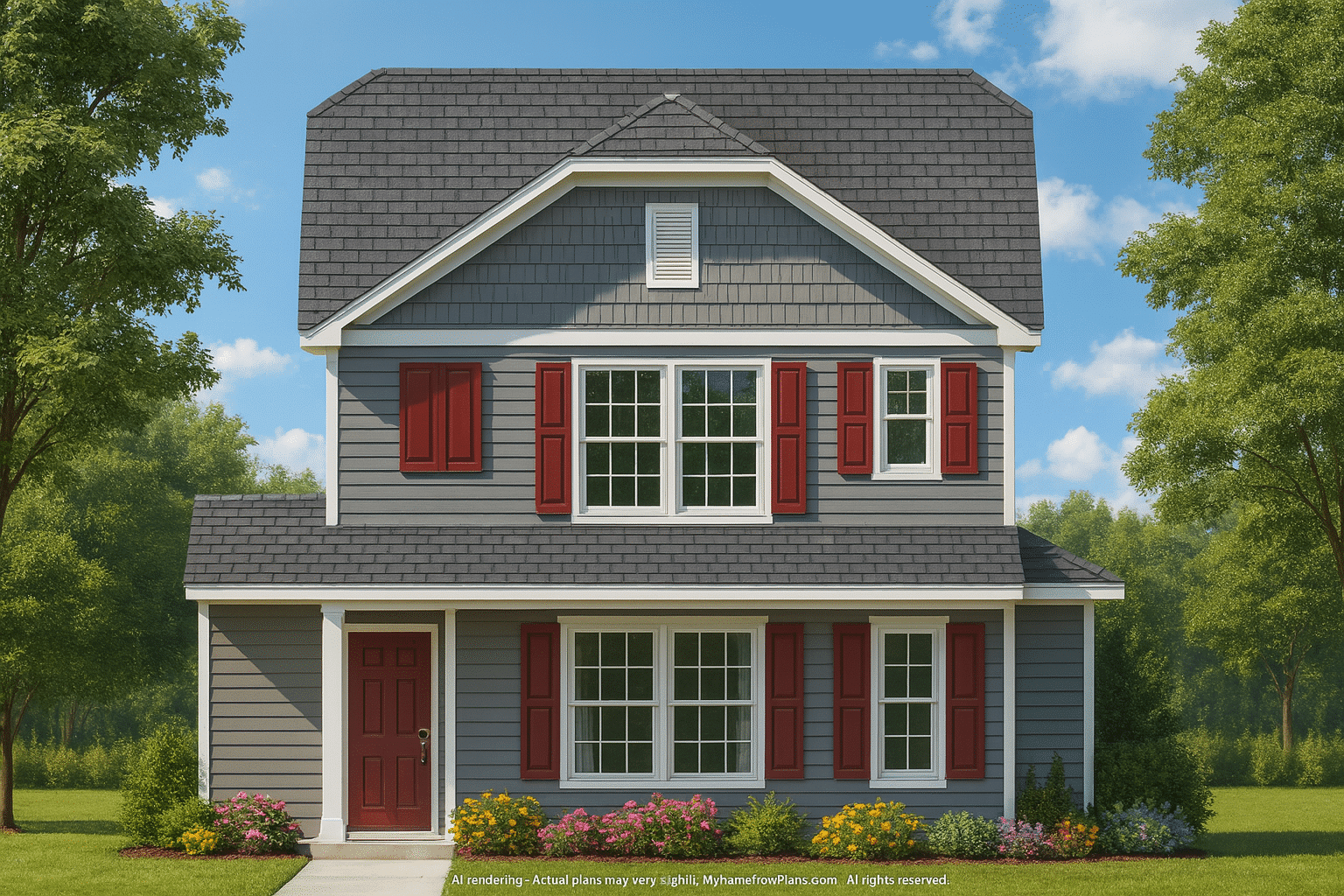 Modern Craftsman Home Plan with 3 Bedrooms & Open Floor Design