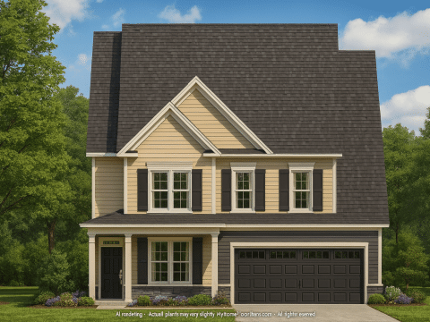 Modern Craftsman Home Plan with 3 Floors and Open Floor Design
