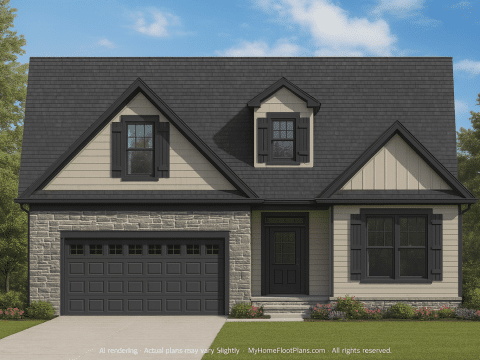 Modern Craftsman Home Plan with 4 Bedrooms, Floor Plans, and CAD Designs