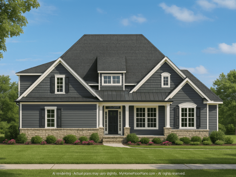 Modern Craftsman Home Plan with CAD Blueprints and Custom Features