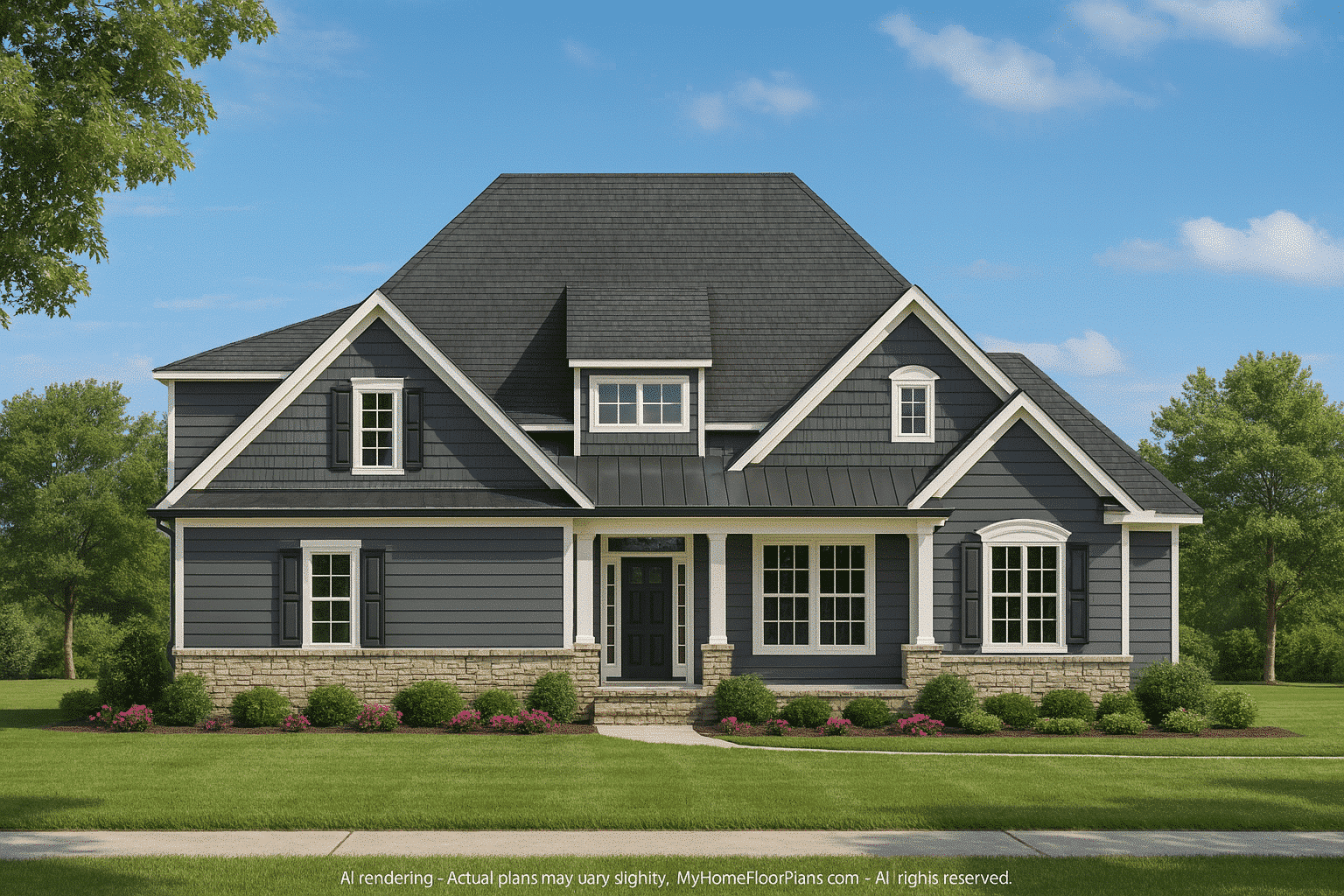 Modern Craftsman Home Plan with CAD Blueprints and Custom Features
