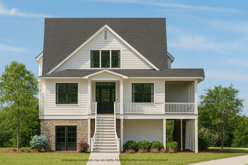 Modern Craftsman Home Plan with Flexible Floor Designs