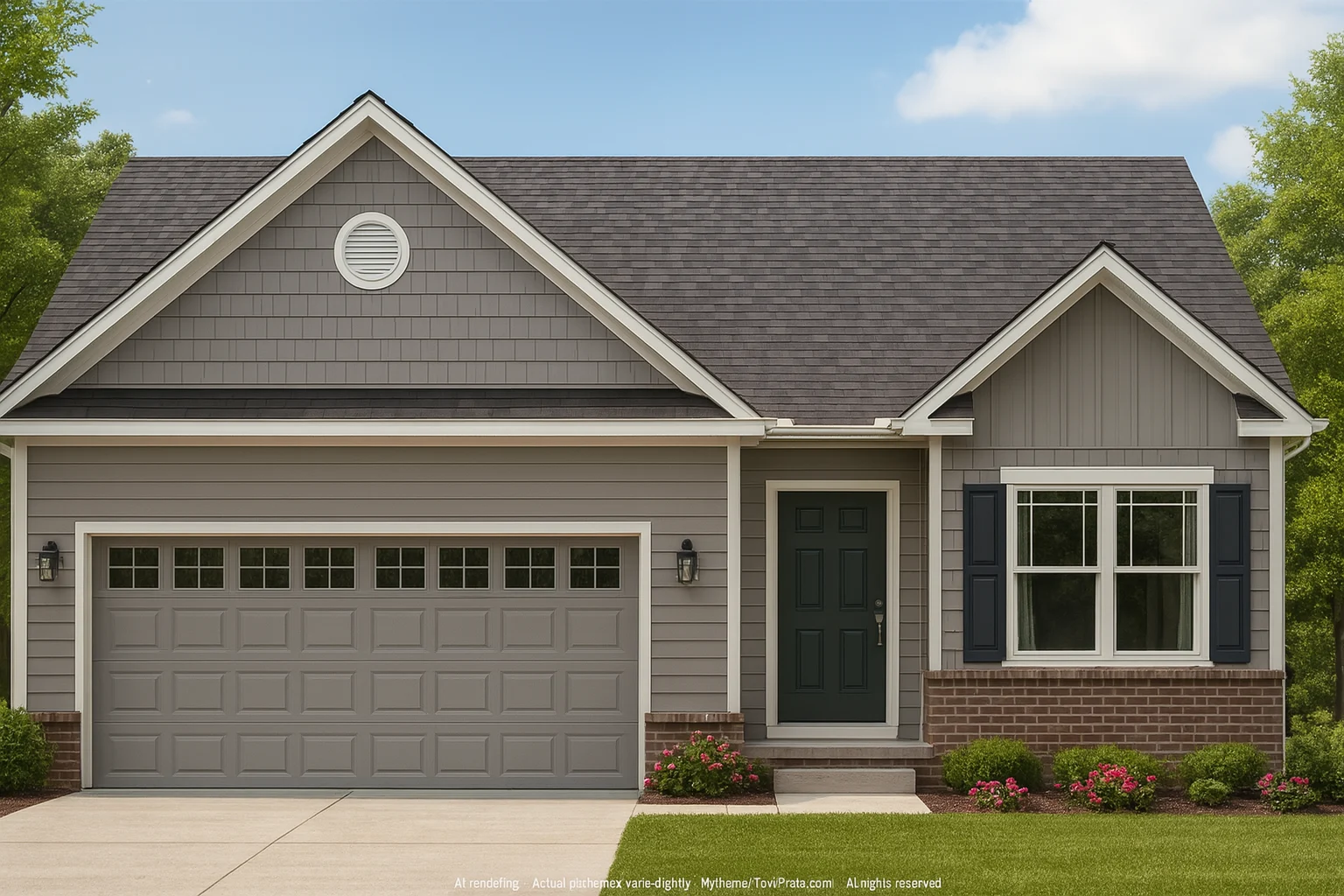 Modern Craftsman Home Plan with Spacious 3 Bedrooms and CAD Blueprint
