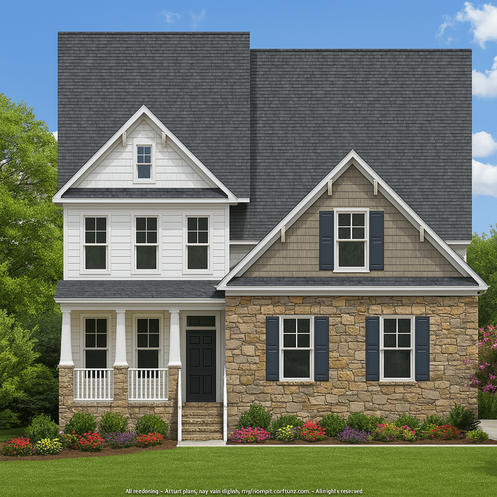 Modern Craftsman Home Plan with Spacious 3-Floor Design