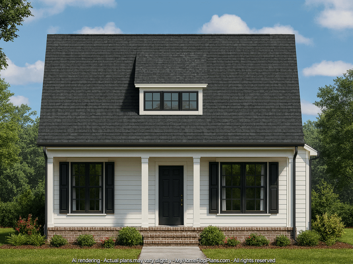 Modern Craftsman Home Plan with Spacious Floor Blueprint