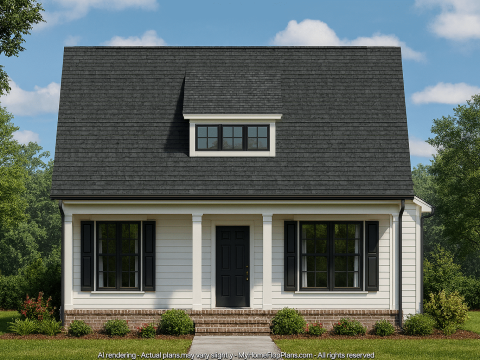 Modern Craftsman Home Plan with Spacious Floor Blueprint