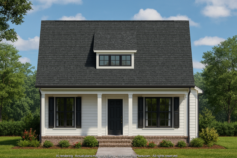 Modern Craftsman Home Plan with Spacious Floor Blueprint