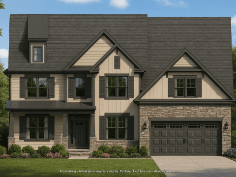 Modern Craftsman Home Plan with Spacious Floor Designs